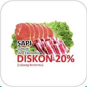 Promo Harga Sapi Sukiyaki per 100 gr - Yogya