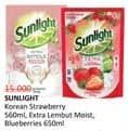 Promo Harga Sunlight Pencuci Piring Korean Strawberry, Extra Lembut, Biocare Nature 560 ml - Alfamidi