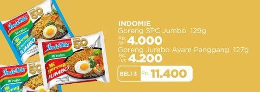 Promo Harga Indomie Mi Goreng Jumbo Ayam Panggang 127 gr - LotteMart