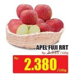 Promo Harga Apel Fuji RRT per 100 gr - Hari Hari