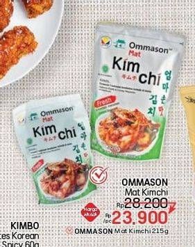 Promo Harga Ommason Mat Kimchi 215 gr - LotteMart