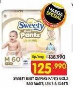 Promo Harga Sweety Gold Pants L54, M60, XL44 44 pcs - Superindo