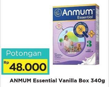 Promo Harga ANMUM Essential 3 Vanilla 340 gr - Alfamart