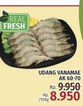 Promo Harga Udang Vanamae AK60-70 per 100 gr - LotteMart