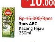 Promo Harga ABC Minuman Sari Kacang Hijau 250 ml - Alfamidi