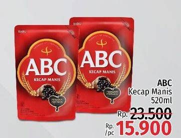 Promo Harga ABC Kecap Manis 520 ml - LotteMart