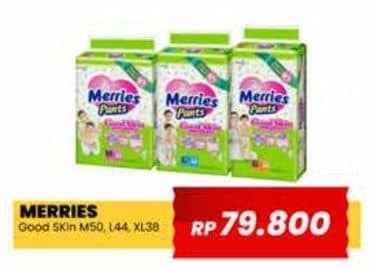 Promo Harga Merries Pants Good Skin M50, XL38, L44 38 pcs - Yogya