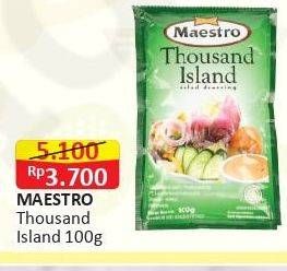 Promo Harga MAESTRO Salad Dressing Thousand Island 100 gr - Alfamart
