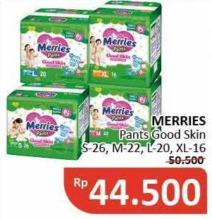 Promo Harga Merries Pants Good Skin M22, L20, S26, XL16 16 pcs - Alfamidi