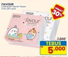 Promo Harga Favour Character Facial Tissue Gentle Touch 120 sheet - Indomaret