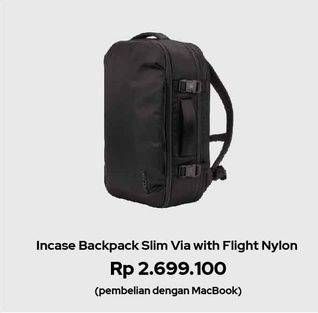 Promo Harga INCASE VIA Backpack Slim with Flight Nylon  - iBox
