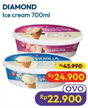 Promo Harga Diamond Ice Cream 700 ml - Hypermart
