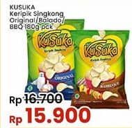 Promo Harga Kusuka Keripik Singkong Original, Balado, Barbeque 180 gr - Indomaret