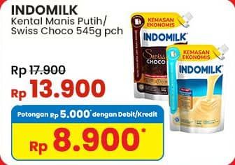 Promo Harga Indomilk Susu Kental Manis Cokelat, Plain 545 gr - Indomaret