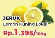 Promo Harga Jeruk Lemon Lokal per 100 gr - Yogya