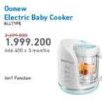 Promo Harga OONEW 4 in 1 Baby Food Processor  - Electronic City