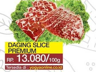 Promo Harga Daging Sapi Slice per 100 gr - Yogya