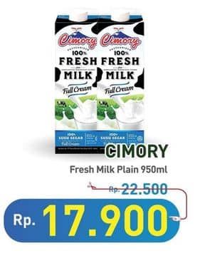 Promo Harga Cimory Fresh Milk Full Cream 950 ml - Hypermart