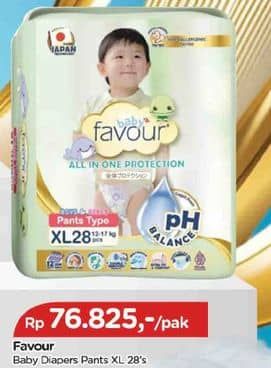 Promo Harga Favour Baby Diapers Premium Pants XL28 28 pcs - TIP TOP