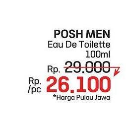 Promo Harga Posh Men Eau de Toilette 100 ml - LotteMart