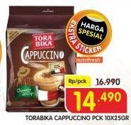 Promo Harga Torabika Cappuccino per 10 sachet 25 gr - Superindo