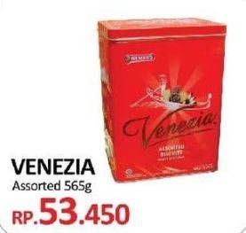 Promo Harga VENEZIA Assorted Biscuits 565 gr - Yogya