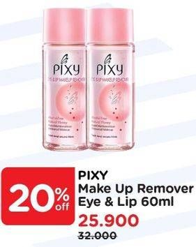 Promo Harga PIXY Eye & Lip Makeup Remover  - Watsons