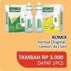 Promo Harga Komix Herbal Obat Batuk Original, Lemon per 4 sachet 15 ml - Alfamidi