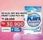 Promo Harga So Klin Biomatic Powder Detergent Front Load 1000 gr - Indomaret
