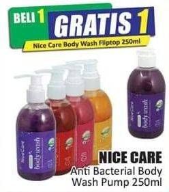 Promo Harga NICE CARE Anti Bacterial Body Wash 250 ml - Hari Hari