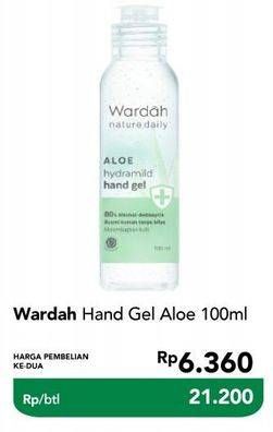 Promo Harga WARDAH Nature Daily Aloe Hydramild Hand Wash 100 ml - Carrefour