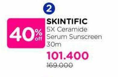 Promo Harga Skintific 5X Ceramide Serum Sunscreen 30 ml - Watsons
