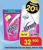 Promo Harga Vanish Penghilang Noda Cair Pink, Putih 750 ml - Superindo