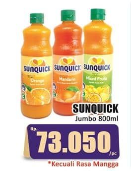 Promo Harga Sunquick Minuman Sari Buah Kecuali Mango 840 ml - Hari Hari