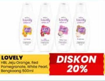 Promo Harga Emeron Lovely White Hand & Body Lotion Smooth Bright Jeju Orange, Glow Bright Red Pomegranate, Moisture Bright White Pearl, Nourish Bright Bengkoang 500 ml - Yogya