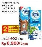 Promo Harga FRISIAN FLAG Susu UHT Purefarm All Variants 225 ml - Indomaret