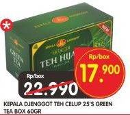 Promo Harga Kepala Djenggot Teh Celup Green Tea 25 pcs - Superindo