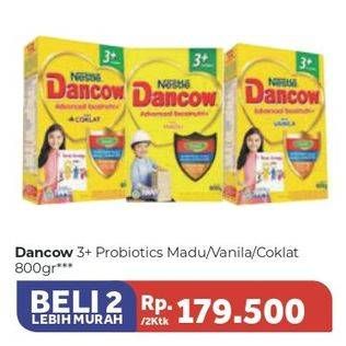 Promo Harga DANCOW Nutritods 3+ Cokelat, Madu, Vanila per 2 box 800 gr - Carrefour