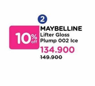 Promo Harga Maybelline Lifter Gloss 002 Ice 5 ml - Watsons