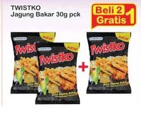 Promo Harga TWISTKO Snack Jagung Bakar per 2 pouch 30 gr - Indomaret