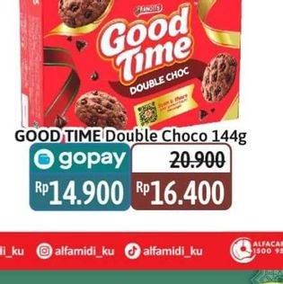 Promo Harga Good Time Cookies Chocochips Double Choc 144 gr - Alfamidi