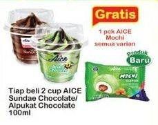 Promo Harga AICE Sundae Chocolate, Alpukat Chocolate 100 ml - Indomaret