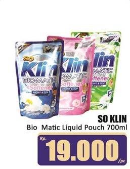 Promo Harga So Klin Biomatic Liquid Detergent 700 ml - Hari Hari