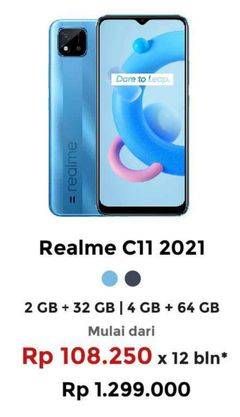 Promo Harga REALME C11 2021 2GB + 32GB, 4GB + 64GB  - Erafone