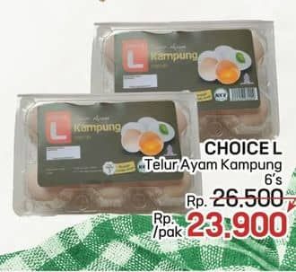 Promo Harga Choice L Telur Ayam Kampung 6 pcs - LotteMart