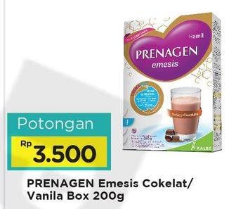 Promo Harga PRENAGEN Emesis Coklat, Vanilla Delight 200 gr - Alfamart