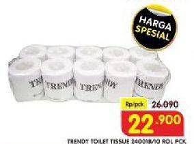 Promo Harga TRENDY Tissue Soft Bathroom 10 roll - Superindo