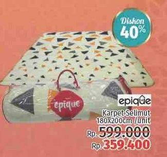Promo Harga EPIQUE Karpet Selimut 180x200cm  - LotteMart