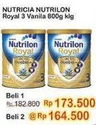 Promo Harga NUTRILON Royal 3 Susu Pertumbuhan Vanila 800 gr - Indomaret