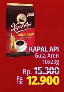 Promo Harga Kapal Api Kopi Bubuk Special Mix Gula Aren per 10 sachet 23 gr - LotteMart